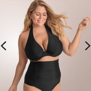 Shapermint Black High-Waisted Control Bikini Bottoms Size L NWT NIP